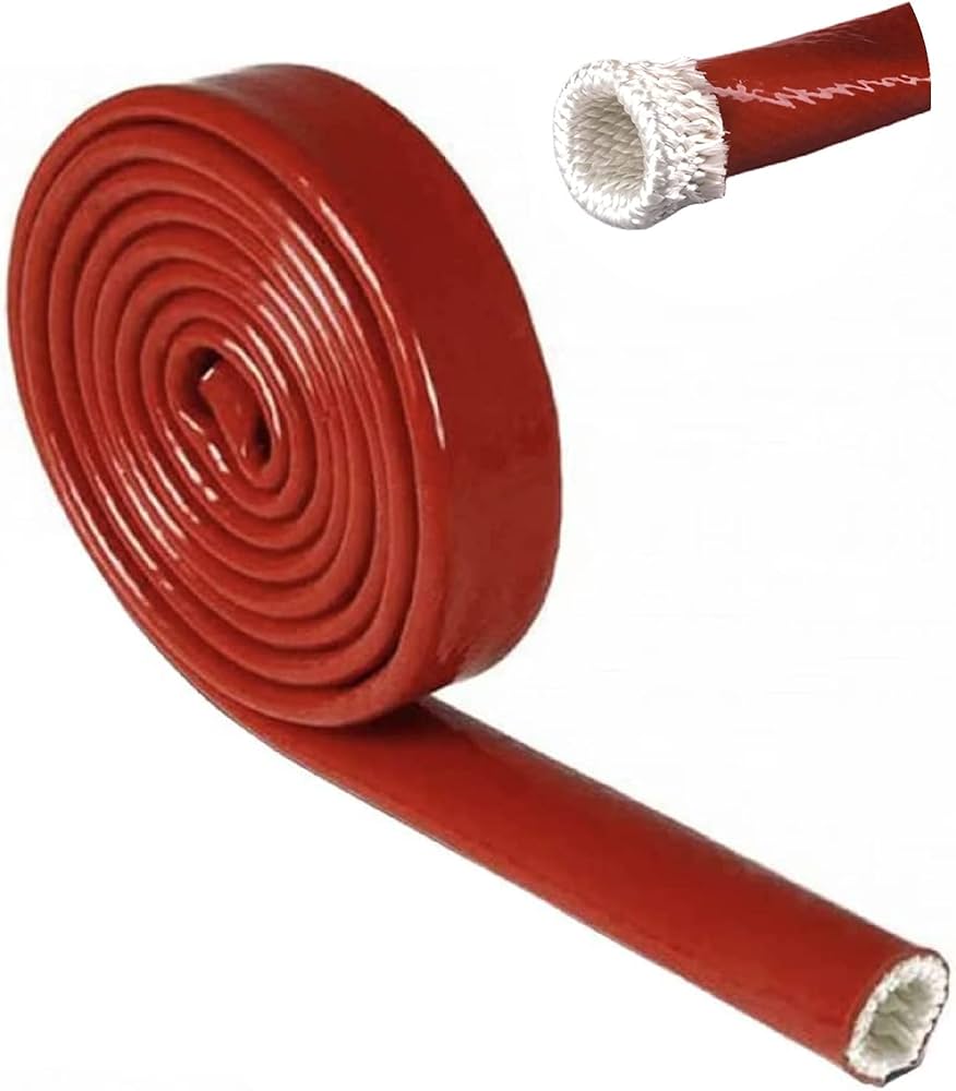 Silicone-Coated Fiberglass Fire Sleeve